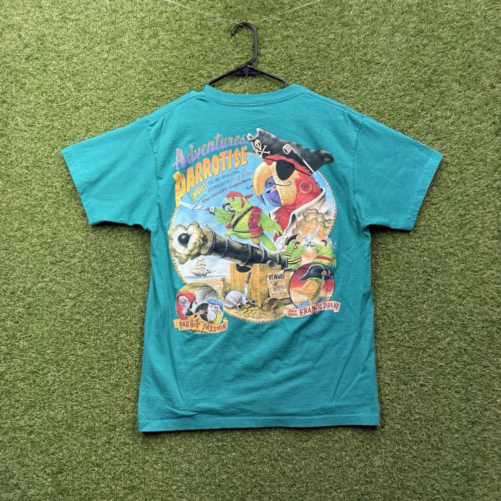 Vintage Margaritaville Parrotise Shirt Mens Medium Jimmy Buffet USA Caribbean